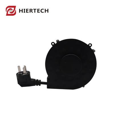 HIERTECH Small cable reel with 0.75mm2 retractable power co