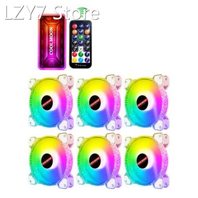 Coolmoon Computer PC Fan Adjust RGB Cooling Fan Diamond 120m