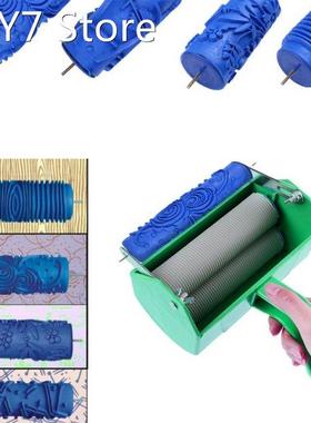 5 Patterned Paint Roller Decorative Texture Roller with Sin