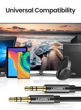 3.5mm Adudio Cable Stereo Auxiliary AUX Cord Gold-Plated Mal