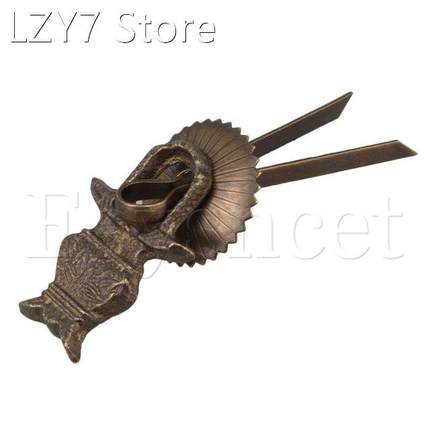2 x Bronze Color Brass Flower Basket Pendant Handle Pull fo