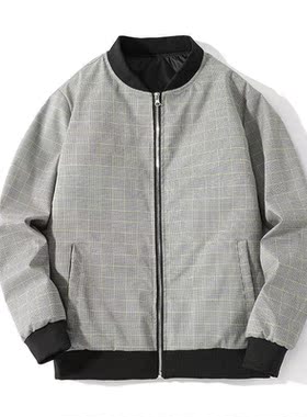 Winter Men's Cotton Coat Loose Jacket秋冬男条纹棉衣宽松夹克