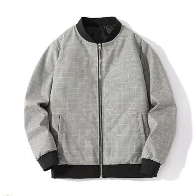 Winter Men's Cotton Coat Loose Jacket秋冬男条纹棉衣宽松夹克