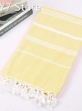 2022 New 39x71inch Bath Beach Towel Cotton Striped Turkish H