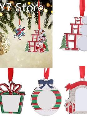 1Pcs Sublimation Blank Pendant Heat Transfer Christmas Tree