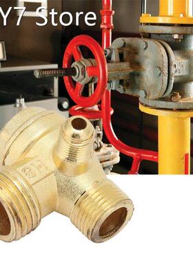 Zinc Alloy 3 Port Male Threaded Check Valve Connector Tool