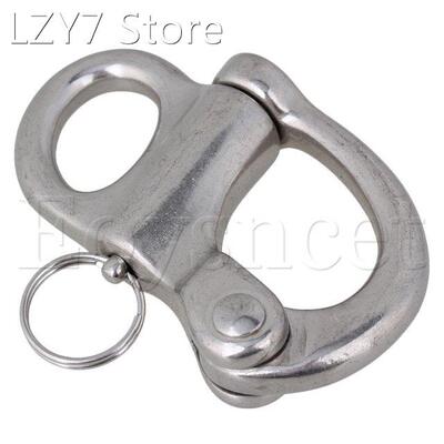 95mm 304 Stainless Steel Fixed Bail Snap Shackle Rigging Sai