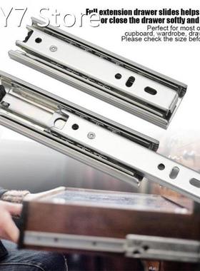 2Pcs 5in Steel Drawer Slide Track Rail Sliding Furniture Key
