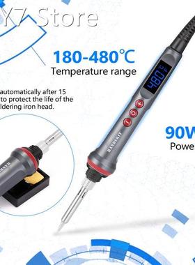 HANDSKIT 180-480℃ 90W Digital Soldering Iron Set Electric S