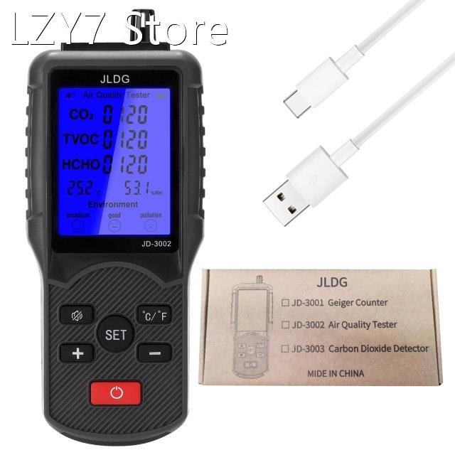 JD-3002 CO2 Meter Air Quality Tester Monitor CO2 TVOC Meter