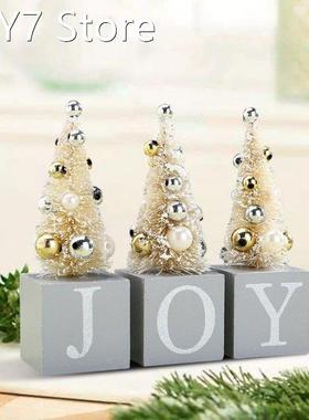 Christmas Tree Ornaments Set Christmas Toys DIY Tabletop Min