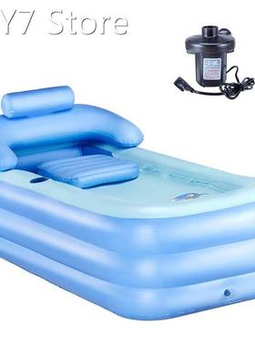 Foldable Inflatable Bath Tub Adult PVC Free Standing Portabl