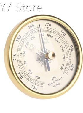 72mm Wall Hanging Barometer 1070hPa Gold Color Round Dial Ai
