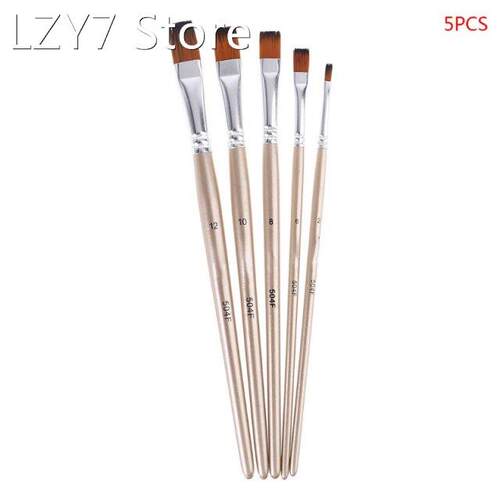 5pcs Paint Brush Set Nylon Hair Professional Artist Watercol