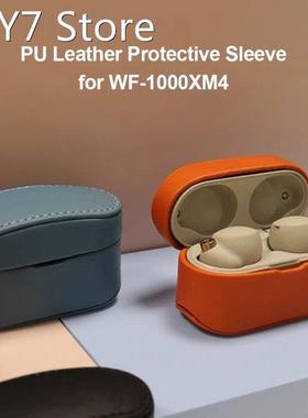 Pu Leather Case Forsony Wf-1000xm4 Shockproof Full Protectiv