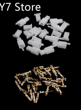 10 Sets 2.8mm 2 Pin Electrical Wire Connector Male Female Pl