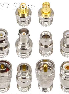 10 Type Set RF UHF Female Coaxial Connector Kit UHF Adapter