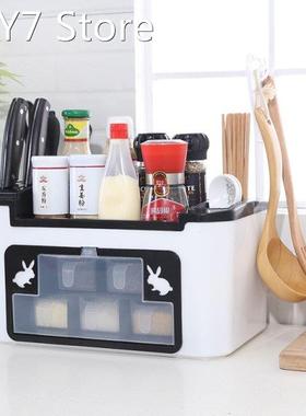 Multi-Function Kitchen Rack Seasoning Box Bottle Set Combina
