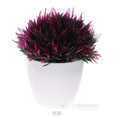 1pc Artificial Plant Bonsai Potted Grasses Fake Plants With