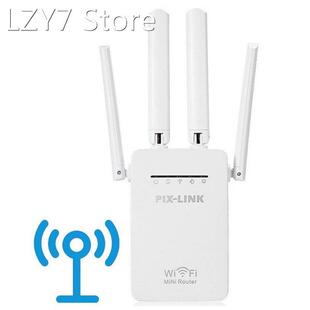 Wifi Repeater 300M 4 Antennas Signal Amplifier Wifi Range Ex