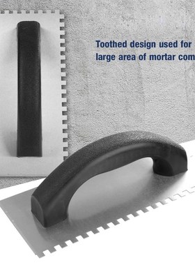 Concrete Trowel Handheld Plastering Skimming Toothed Trowel