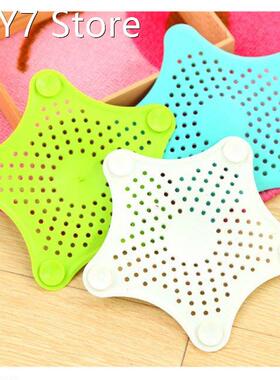 3X STARFISH SINK STRAINER Hair Trap Shower Rubber Bath Drain
