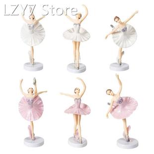 6 Pieces Ballerina ature Figurine Ballet Dancer Cake Top