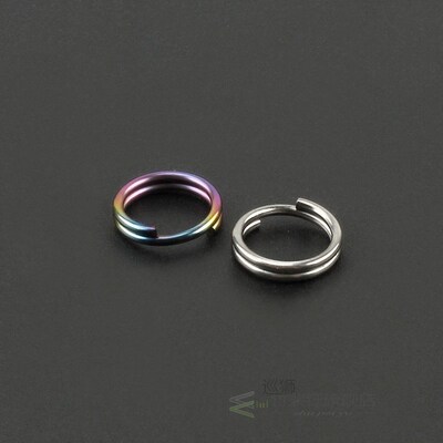 10mm Titanium Alloy Key Ring 10pcs/lot EDC Outdoor Small Too