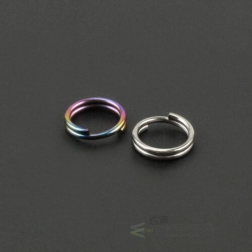 10mm Titanium Alloy Key Ring 10pcs/lot EDC Outdoor Small Too