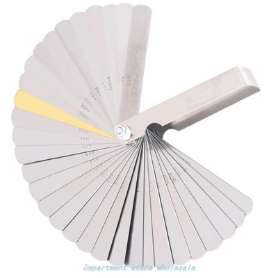 0.04-0.88mm Thickness Valve Feeler Filler Gauge 32 Blades Me