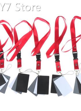 3 In 1 8.5 X 5.5cm White Black Gray Color Balance Cards Digi
