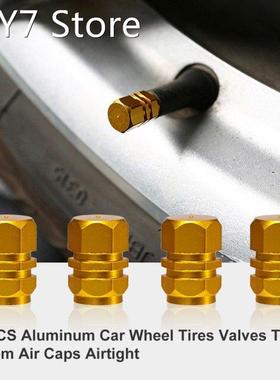 4PCS Aluminum Alloy Car Wheel Tires Valves Tyre Stem Air Cap