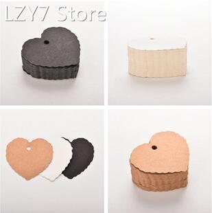 Card Label Blank Luggage Tags Heart Greeting Cards Kraft Pap