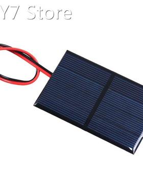 1PCS 2V 300mA 0.6W Solar Panel With 30CM Wire Solar Sys