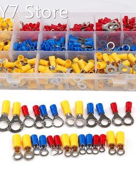 650Pcs Assorted Insulated Ring Crimp Terminal Electrical Wir