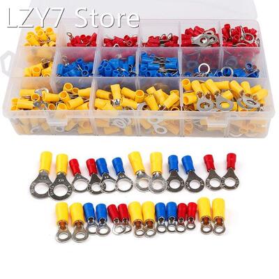 650Pcs Assorted Insulated Ring Crimp Terminal Electrical Wir