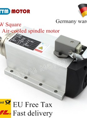 E Free Vat Square Air cooled Spindle Motor 800W / 0.8KW ER11