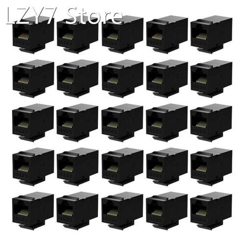 25 Pcs Rj45 Coupler Cat6 Keystone Jacks Inline Coupler Femal