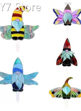 Faceless Dwarf Doll Yard Decor Lawn Stakes Garden Decoration