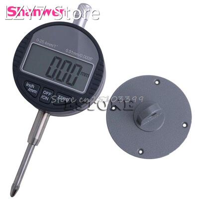 0.01mm/0.0005 Range 0-25.4mm/1 Gauge Digital Dial indicato
