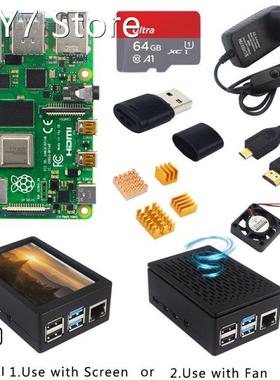 Raspberry Pi 4 Model B Kit 2 4 8 GB RAM 64GB TF Card Case He