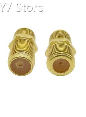 2Pcs Gold Plated F Type Adapter F Female to Female Jack RG6
