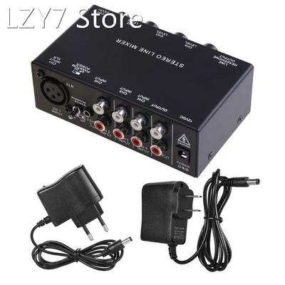 MX500 Stereo Microphone Mixer Rca 5-Channel Mixer Small