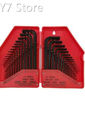 30-piece Set Of Inch Size Hexagonal Wrench Flat Precise Size