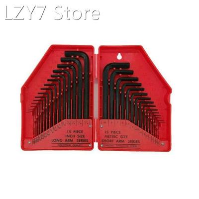 30-piece Set Of Inch Size Hexagonal Wrench Flat Precise Size