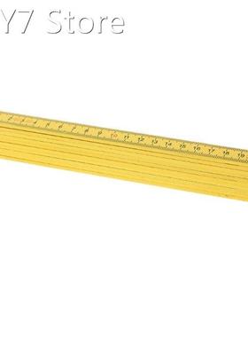 2 Meters Plastic Yellow Color Ruler Old Fashioned Woodworkin