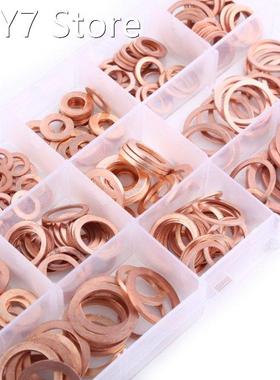 280Pcs/Set Copper Flat Washer Plain Washers Assortment Kit W