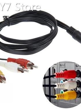 Brand New 3.5mm Jack To 3 RCA Male Plug Adapter Audio Conver