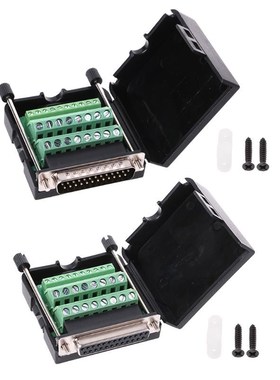 DB25 D-SUB female Terminal port Plastic Cover Data Cable Nut