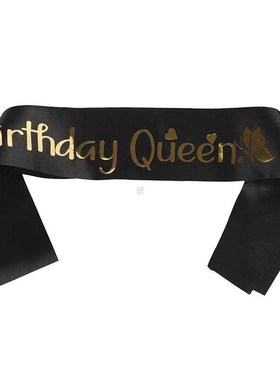 2pc Birthday Queen Satin Ribbon Sash 20th 21st 30th 40th